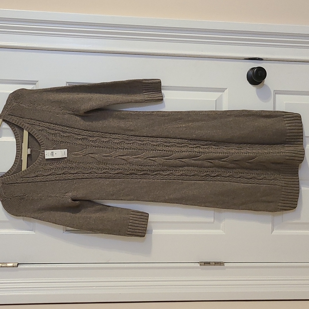 NWT Tan Sweater Dress